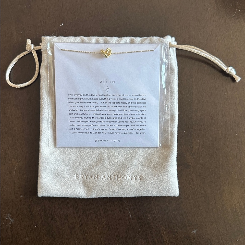 Bryan Anthony’s ALL IN Gold Necklace NEW
